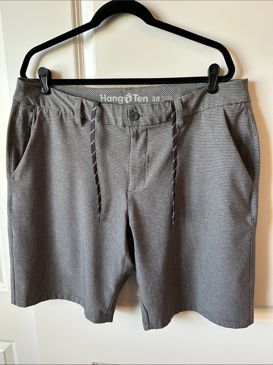 Hang Ten Other - Hang Ten Men's Gray Micro-Stripe Hybrid Shorts 38